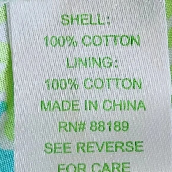 Lilly Pulitzer Shandy Strapless Green Floral Peplum Blouse - Picture 6 of 6